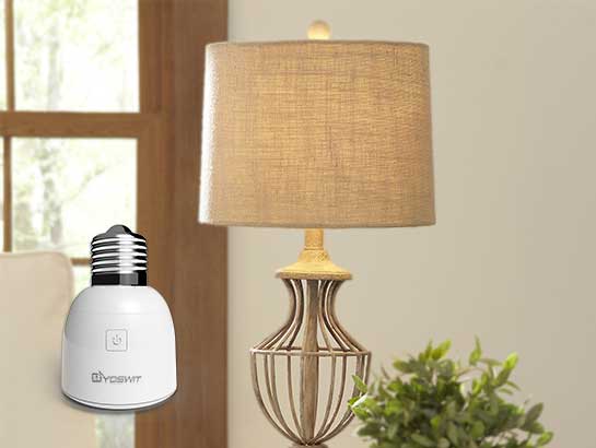 Bluetooth light bulb adapter top