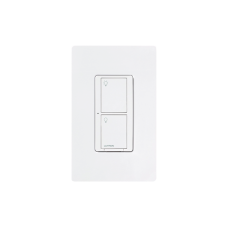 Lutron - Caseta - Socket 120 - 2 Gang Smart Lighting Switch