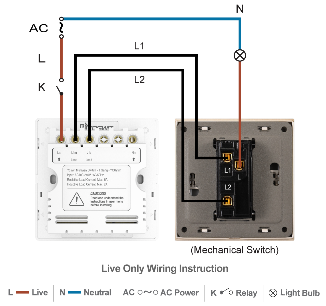 3 Gang One Way Light Switch Wiring Diagram Wiring Diagram And Schematics