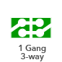 Smart 3-Way Switch - Socket 118 - 1 Gang